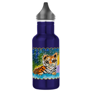 Baby Tiger "Kunst von Kindern" Edelstahlflasche