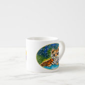 Baby Tiger "Kunst von Kindern" Espressotasse (Vorderseite Rechts)