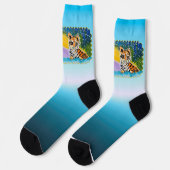 Baby Tiger "Kunst von Kindern" Socken (Linkes Detail)