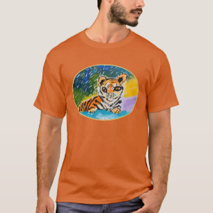 Baby Tiger "Kunst von Kindern" T-Shirt