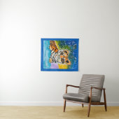 Baby Tiger "Kunst von Kindern" Wandteppich (Beispiel (Horizontal))