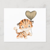Baby Tiger | Ratschläge für Mama & Vater Babydusch Flyer (Hinten)