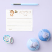 Baby Tiger | Ratschläge für Mama & Vater Babydusch Flyer (Einzeln)