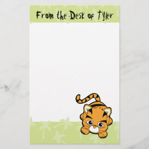 Baby-Tiger-Süsse Briefpapier
