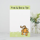 Baby Tiger Süsse Briefpapier (Stehend Vorderseite)