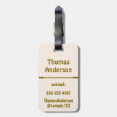 Baby Time Color Combination Gepäckanhänger (Rückseite vertikal)