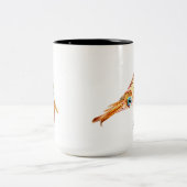 Baby-Tintenfisch-Tasse Zweifarbige Tasse (Mittel)