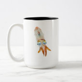 Baby-Tintenfisch-Tasse Zweifarbige Tasse (Links)