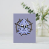 Baby Tintenfisch Wheel! Postkarte (Stehend Vorderseite)