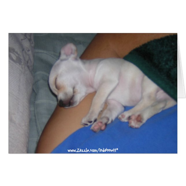 Baby Tired-Card. (Vorderseite (Horizontal))