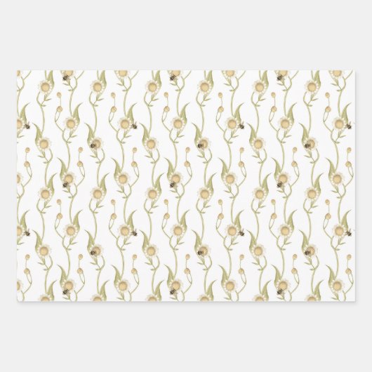 Baby to Bee Custom Daisy Chain Geschenkpapier Set (Vorderseite)