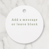 Baby to Bee Daisy Wildblume Geschenkanhänger (Rückseite)