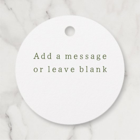 Baby to Bee Daisy Wildblume Geschenkanhänger (Rückseite)