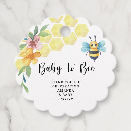 Baby to Bee Geschenkanhänger (Vorderseite)