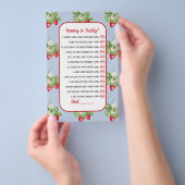 Baby to Bee Strawberry WatercolorGirl Duschspiel Flyer (Handgriff)