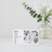 Baby Toes Visitenkarte (Stehend Vorderseite)