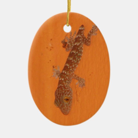 Baby Tokay Gecko Keramikornament (Vorne)