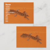 Baby Tokay Gecko Visitenkarte (Vorne/Hinten)