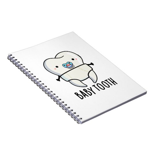 Baby Tooth Funny Teeth Pub Notizblock (Rechte Seite)