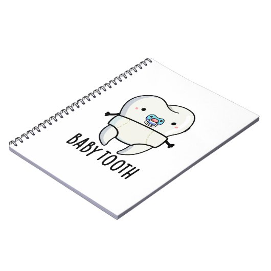 Baby Tooth Funny Teeth Pub Notizblock (Linke Seite)