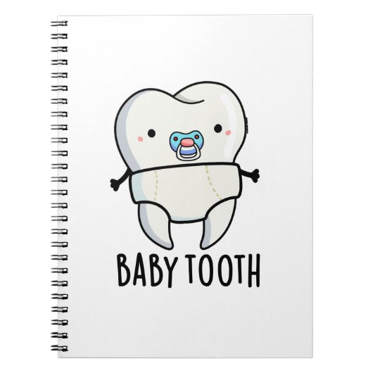 Baby Tooth Funny Teeth Pub Notizblock (Vorderseite)