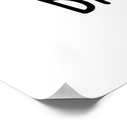 Baby Tooth Funny Teeth Pub Poster (Ecke)