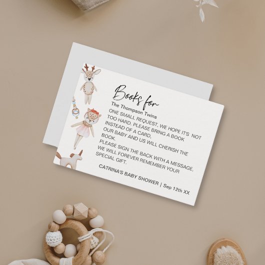 Baby Toys Gender Neutral Twins Book for Baby Begleitkarte