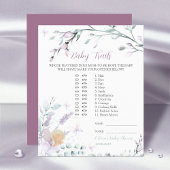 Baby-Tracks | Baby Showspiel Wasserfarbe Blume