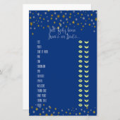 Baby Tracks Little Star Baby Shower Game (Vorne/Hinten)