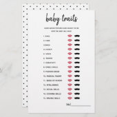 Baby Tracks Minimalistisches Baby Shower Game (Vorne/Hinten)