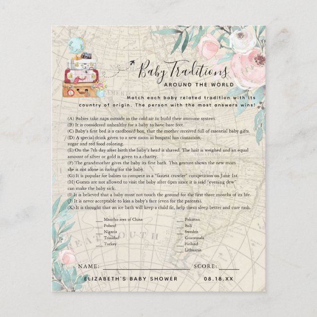 Baby Tradition auf der ganzen Welt | Baby Showspie (Vorderseite)