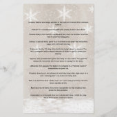 Baby Traditionen Snowman Baby Shower Game (Rückseite)