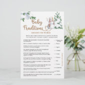 Baby Traditionen Winter Baby Duschspiel (Stehend Vorderseite)