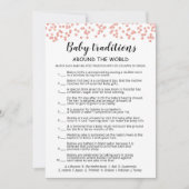 Baby Traditions Spiel Baby Shower Party Card Einladung (Vorderseite)