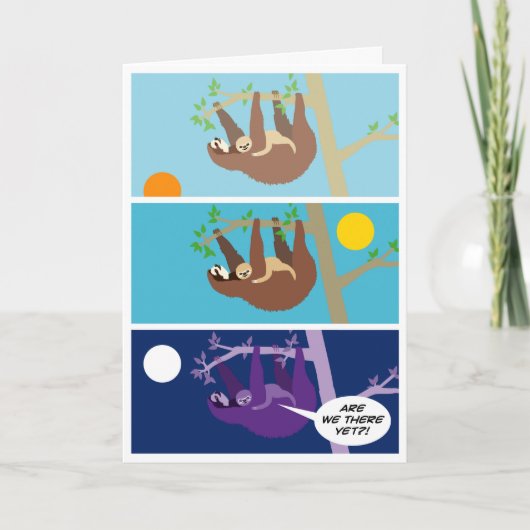 Baby-Trägheit (Geburtstag) Karte (Vorderseite)