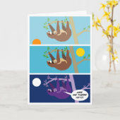 Baby-Trägheit (Geburtstag) Karte (Gelbe Blume)