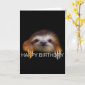 Baby-Trägheits-Geburtstags-Karte Karte (Gelbe Blume)