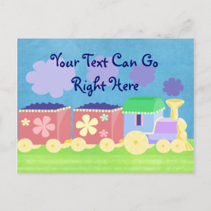 Baby Train Postkarte