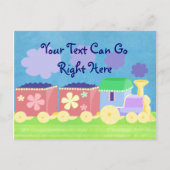 Baby Train Postkarte (Vorderseite)