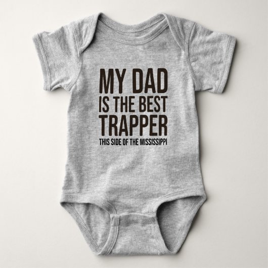 Baby Trapping Jersey Bodysuit Shirt aus Vater (Vorderseite)