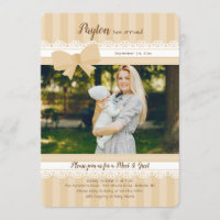 Baby-Treffen und grüßen Foto-Einladung