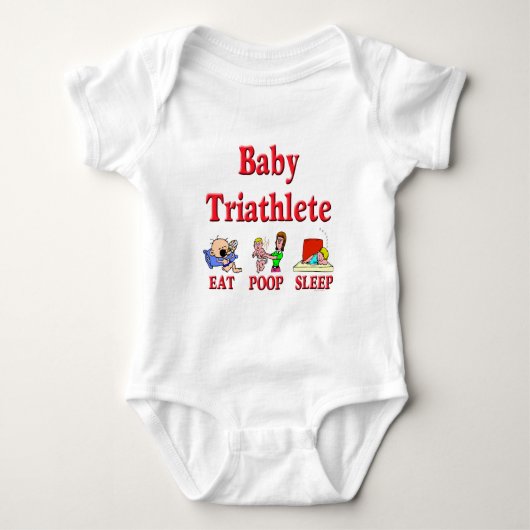 Baby Triathlete Baby Strampler (Vorderseite)