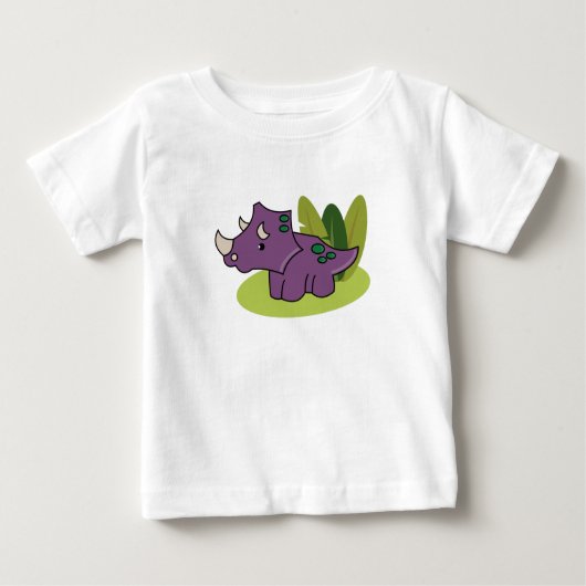 Baby Triceratops Baby T - Shirt (Vorderseite)