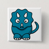 Baby Triceratops Button (Vorderseite)