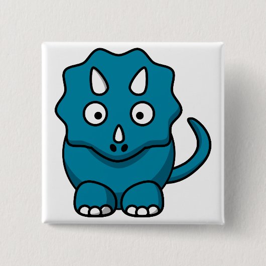Baby Triceratops Button (Vorderseite)
