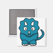 Baby Triceratops Magnet (Vorderseite/Rückseite)