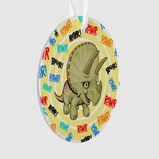 Baby Triceratops Ornament (Vorderseite)