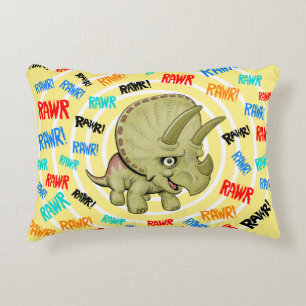 Baby Triceratops RAWR Dekokissen