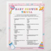 Baby Trivia [Baby Basics Pink] Briefbogen (Vorne/Hinten)