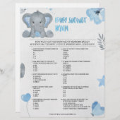 Baby Trivia [Baby Elephant [blau] Briefbogen (Vorne/Hinten)